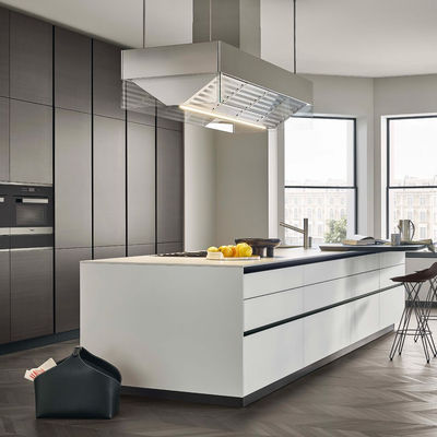 Customized Modern Mdf Melamine Door Kitchen Cabinet For Home Kitchen Design