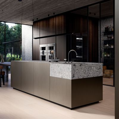 Modern Design Multi Apartment Composite Acrylic Island Kitchen Melamine Cabinet Assemble Sink With Drawer Basket