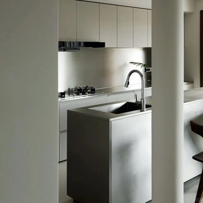 Complete Aluminum Kitchen Cupboards Set Modern Custom Stainless Steel Kitchen Cabinets