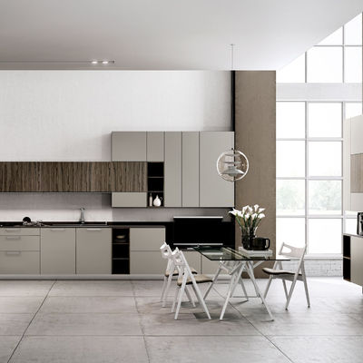 Custom Cabinets Furniture Automatic High-end Design Solid Wood Melamine Kitchen Cabinet