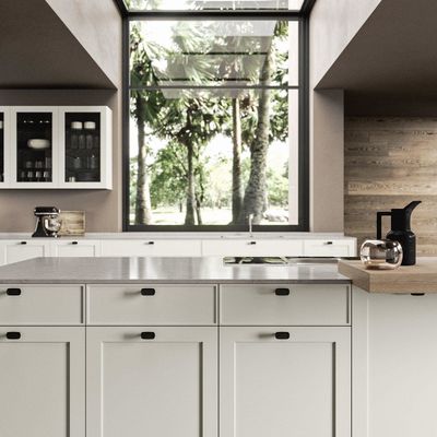 Custom Supply Traditional White Kitchen Furniture Set Solid Wood Cabinets Shaker Style Kitchen Cabinet