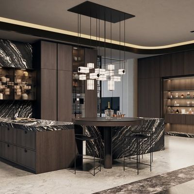 High End Smart Kitchen Cabinets Set Gloss Finished Lacquer Kitchen Cabinet Designs For Villa
