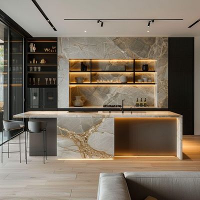 High End Smart Kitchen Cabinets Set Gloss Finished Lacquer Kitchen Cabinet Designs For Villa