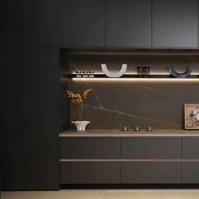 Modern Kitchen For Home Solid Wood Kitchen Cabinets Countertop Island Set Sink And Full Kitchen Cabinets