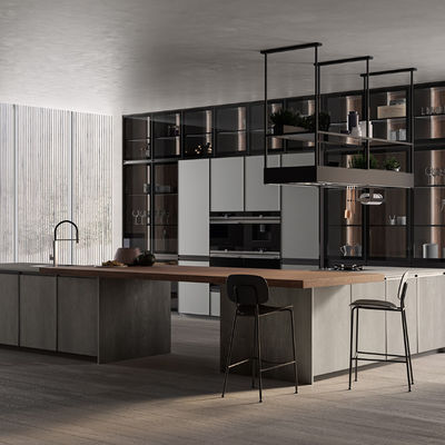 Automatic Interior Design Hotel Home Melamine Smart Cabinet Kitchen