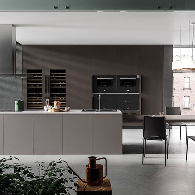 Kitchen Furniture Cabinets Luxury Modern Smart Modular Design Wooden Veneer Door Panel Wood Wall Kitchen Cabinet With Island