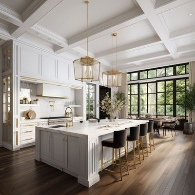 Customized Antique Solid Wood Kitchen Cabinets With Lacquer Finish