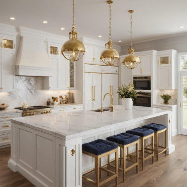 Modern Kitchen Cabinets Complete Set Home Solid Wood High Gloss Custom Kitchen Cabinet