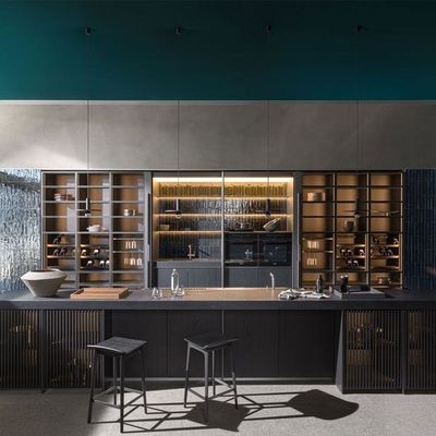 High End Complete Luxury Kitchen Unit Import Hotel Free Design Modern Wood Kitchen Cabinet Manufacturing