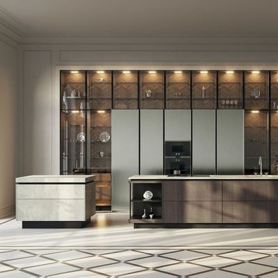 Solid Wood Kitchen Cabinets Modern Model Kitchen Furniture Kitchen Cabinet Set