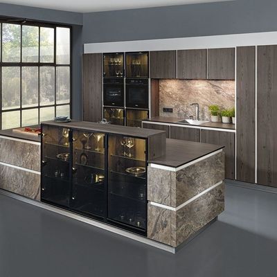 Complete Modern Designs PVC Lacquer Kitchen Furniture Modular Wooden Kitchen Cupboard Custom Kitchen Cabinet