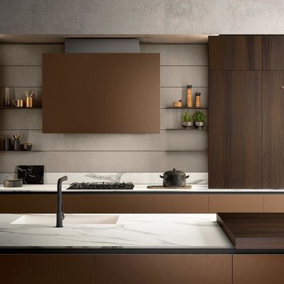 Large-scale Project Kitchen Cabinets For Apartment Solution Customized Wood High-gloss Laminate Kitchen Cabinets