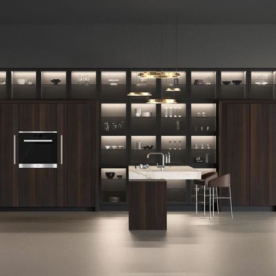 Automatic Interior Design Hotel Home Melamine Smart Kitchen Cabinet