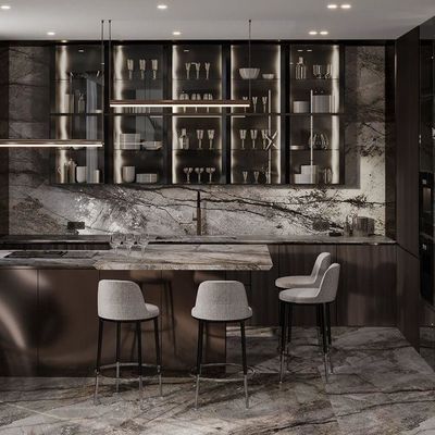 Complete Smart Custom Kitchenette Cupboards Modern Islands Solid Wood Complete Cuisine Storage Furniture Kitchen Cabinets