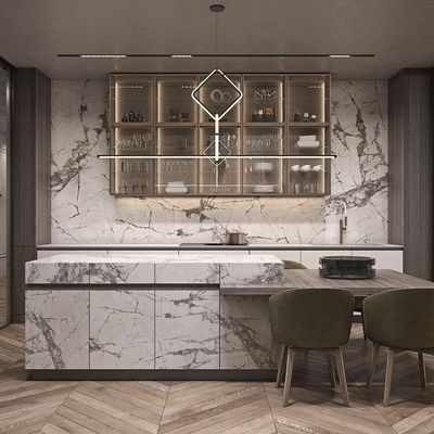 Complete Smart Custom Kitchenette Cupboards Modern Islands Solid Wood Complete Cuisine Storage Furniture Kitchen Cabinets