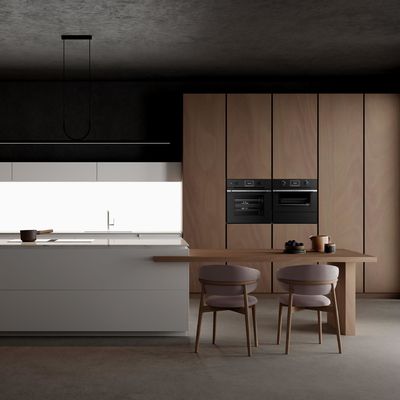Modern Classic Style Complete Kitchen Cabinet Set Black High Glossy Lacquer Top Soft Close Including Marble Hinge Classic Sink