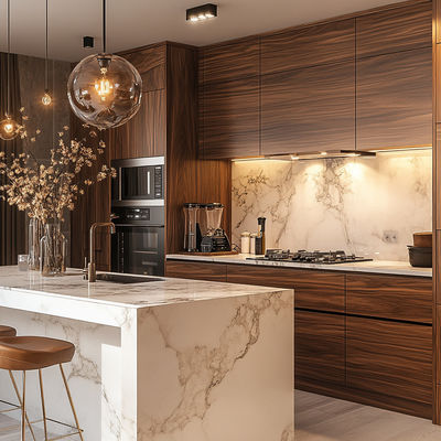 Wood Cabinets Kitchen Set Furniture Modern Kitchen Cupboard Set Cabinet Custom Cabinetry Manufacturing