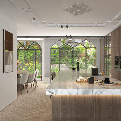 Built In Island And Custom Modular High End Kitchen Cabinets For Commercial Kitchen And Home Renovation Projects