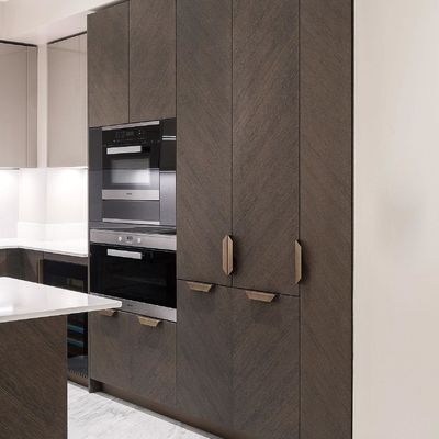 Whole House Customization Service Modern Style Particle Board Kitchen Cabinet Luxury Minimalist Kitchen Furnishing For Villa