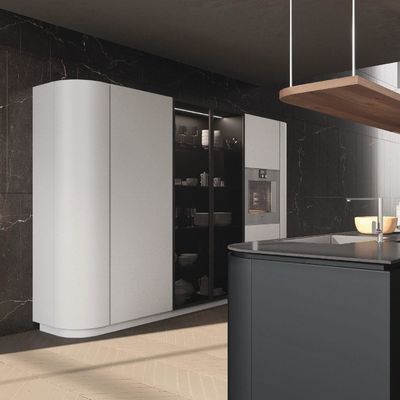 Luxury Modern Smart Modular Kitchen Design Wooden Furniture Veneer Door Panel Economic Wood Wall Kitchen Cabinet With Island