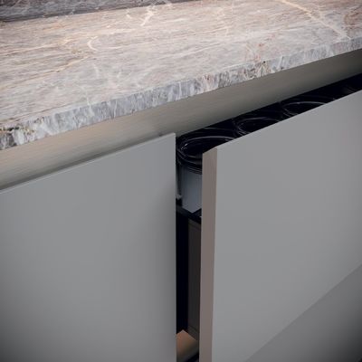 Luxury Kitchen Custom Modular Cabinets MDF Carcass With Sink Smart Home Furniture Kitchen