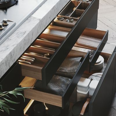 Custom Complete Melamine Kitchen Cabinet Villa Kitchen Cabinets Cupboard Manufacturer