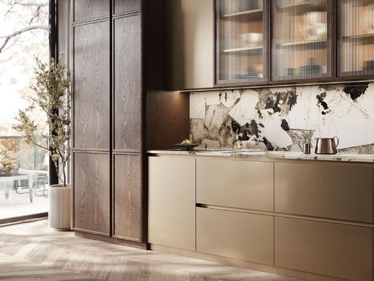 Wall Mounted Home Lacquer or Finish Modern Design Kitchen Cabinet Complete Set Wood Storage