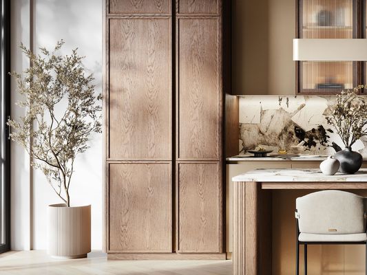 Wall Mounted Home Lacquer or Finish Modern Design Kitchen Cabinet Complete Set Wood Storage