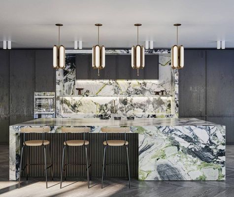 Australia Style High Glossy Acrylic Furniture Pantry Kitchen Cupboard Modern Pvc Membrane