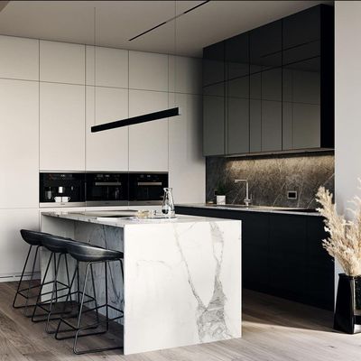 Smart Home Plywood Modular Cupboard Wood Pvc Modern Design Drawer Sliding Basket Kitchen Pantry Cabinet Furniture Set
