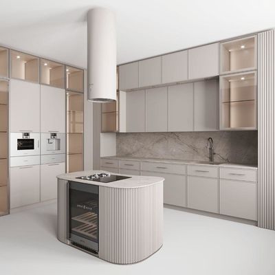 Kitchen Furniture Luxury Wooden Wall Hanging Smart Custom Small Home Modular Kitchen Cabinet Modern Design