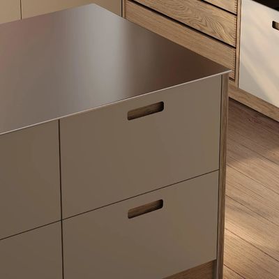 Factory Luxury Price Automatic Villa Complete Melamine Kitchen Cupboards Set Modern Flat Panel Cabinets Custom Kitchen Cabinets