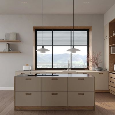 Factory Luxury Price Automatic Villa Complete Melamine Kitchen Cupboards Set Modern Flat Panel Cabinets Custom Kitchen Cabinets