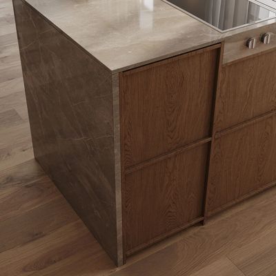 Project High Quality Large Standard Full Engineering Cocina Model Luxury Furniture Smart Kitchen Cabinet Designs