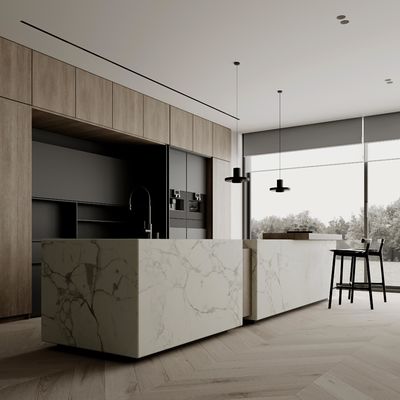 Custom Luxury Modern Wood Kitchen Cabinet with Sink Islands Cabinets Solid Wood Finish Kitchen Cabinets