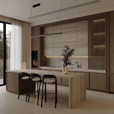 Luxury Island Solid Surface Plywood Storage Full Kitchen Units Set Modern Cabinets Corner Wall Cabinets Kitchens for Home