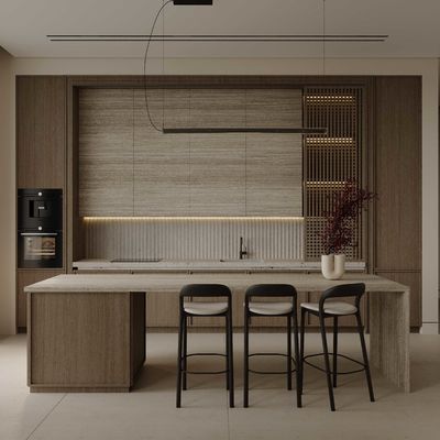 Luxury Island Solid Surface Plywood Storage Full Kitchen Units Set Modern Cabinets Corner Wall Cabinets Kitchens for Home