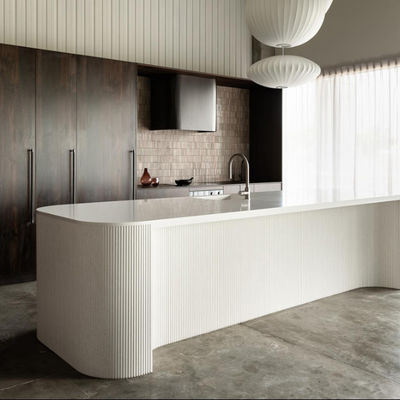 Solid Wood Veneer Complete White Oak Real Veneer Kitchen Units Shaker Door New Luxury Design Modular Kitchen Cabinets