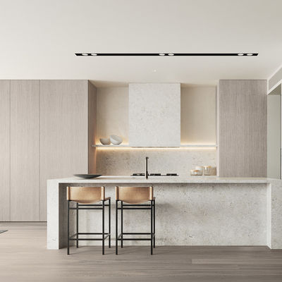 Modern Cabinet White Oak Wood Veneer Handless Frameless Contemporary Kitchen Cabinet