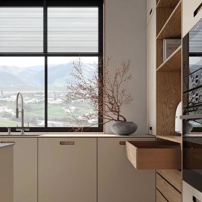 Factory Price Customize Cost-effective Melamine Finish Style Kitchen Fro Individual House