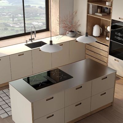 Factory Price Customize Cost-effective Melamine Finish Style Kitchen Fro Individual House