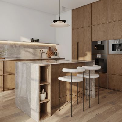 Custom Modern Kitchen Cabinet Luxury Lacquer Double Sink Islands Cabinets Solid Wood & MDF with PVC Door Finish Kitchen Cabinets