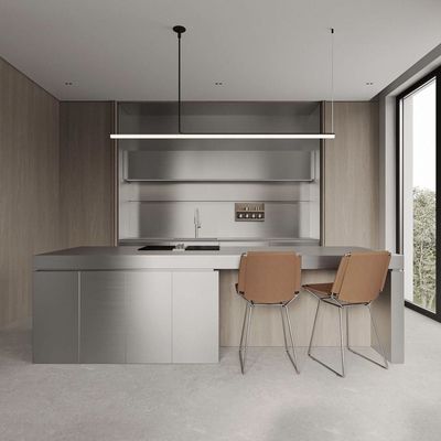 Prima Pull Down Kitchen Cabinet Kitchen Cabinets Modern Aluminum Mirror Polished Brushed Kitchen Cabinets