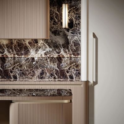 High End Customize Cabinet Kitchen Furniture Modern Style Automatic Full Set Kitchen White PVC Kitchen Cabinet for Apartment