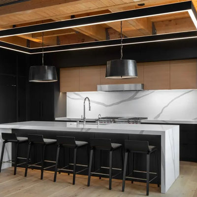 Australian Kitchen Cabinet Wooden Modular Melamine Luxury Wood Modern Kitchen Furniture Cabinets for Villa