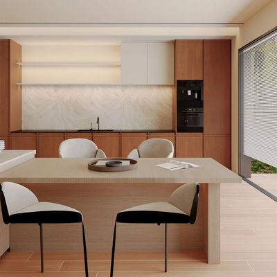 Kitchen Furniture Factory Kitchen Cabinets Modern New Home Furniture Solid Wood Finish Design Kitchen Cabinets Basic Customization