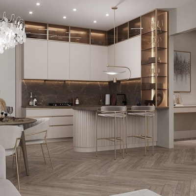 Wood Veneer Custom Kitchen Cabinets Pantry Australia Modern Furniture Kitchen Design Cabinet