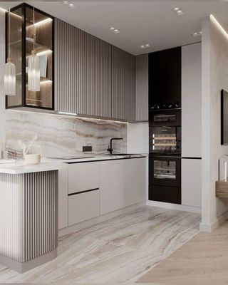 Wholesale Popular Modern Mobile Grey Free Standing Kitchen Sink Cabinet with Island for Apartment