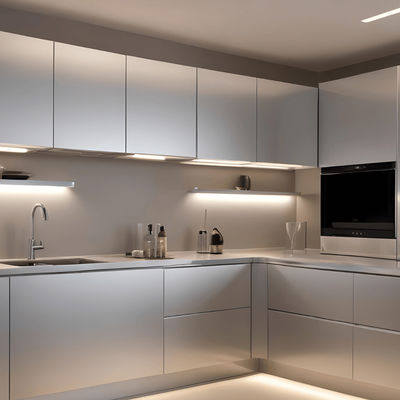High Quality Complete Kitchen Interior Set Aluminum European Style Kitchen Cabinet Solid Wood