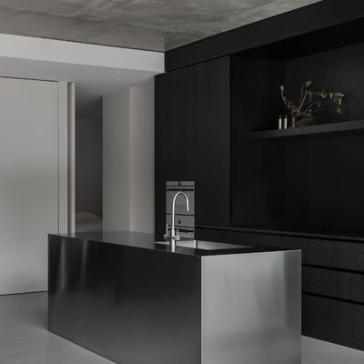 Modular Stainless Steel Kitchen Cabinet with Sink Modern Free Design Complete Kitchen Cupboards Island Aluminum Made in China